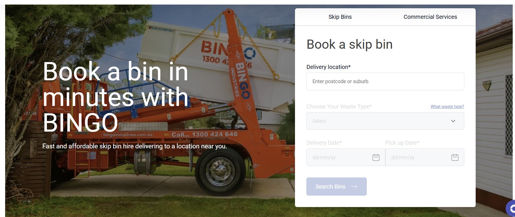 Skip Bin Booking Platform